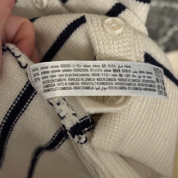 Zara Cream Black Striped Knit Cardigan
Sweater Vest. Size Small. - Picture 5 of 5